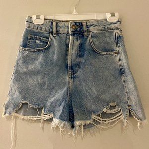 High Rise Denim shorts | Worn once!